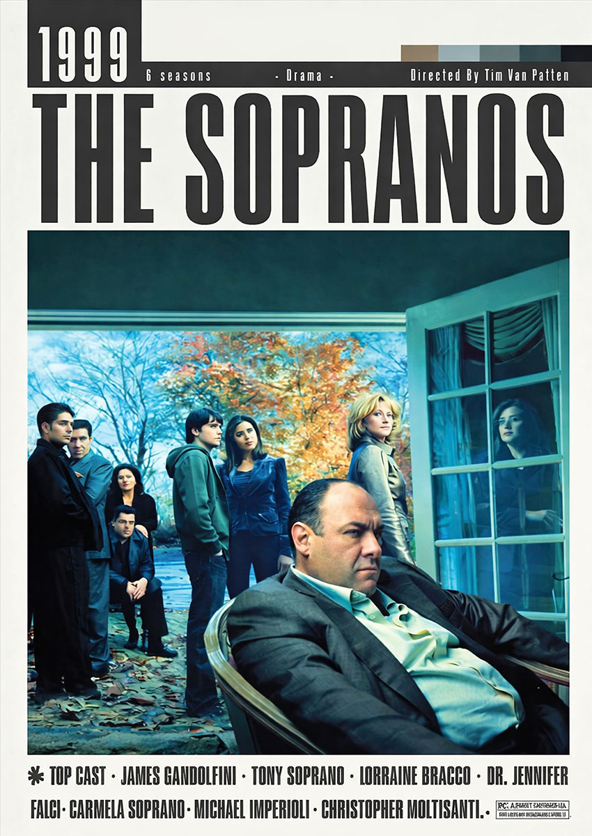 The Sopranos TV Show Canvas Print & Poster Wall Art - AI PRINT LAB